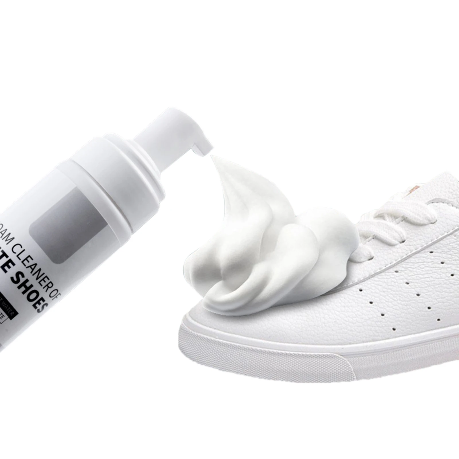 Sneaker Care Whitener - Blanchisseur de chaussures blanc, mousse de