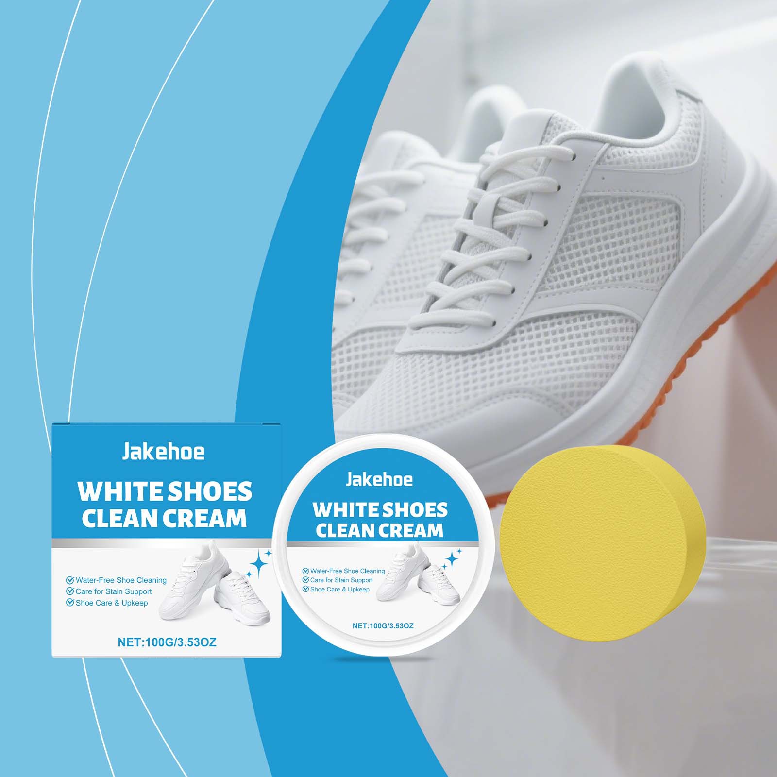 Crème Nettoyante Blanche pour  - Sneaker Care Whitener avis et prix